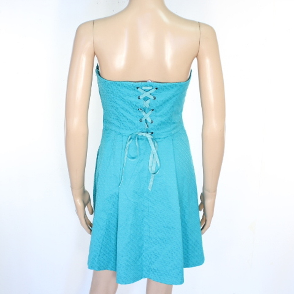 Voir photo 2 de Robe Turquoise NAF NAF Taille 38 Robe Turquoise NAF NAF Taille 38 Bon état - Vue 2 -